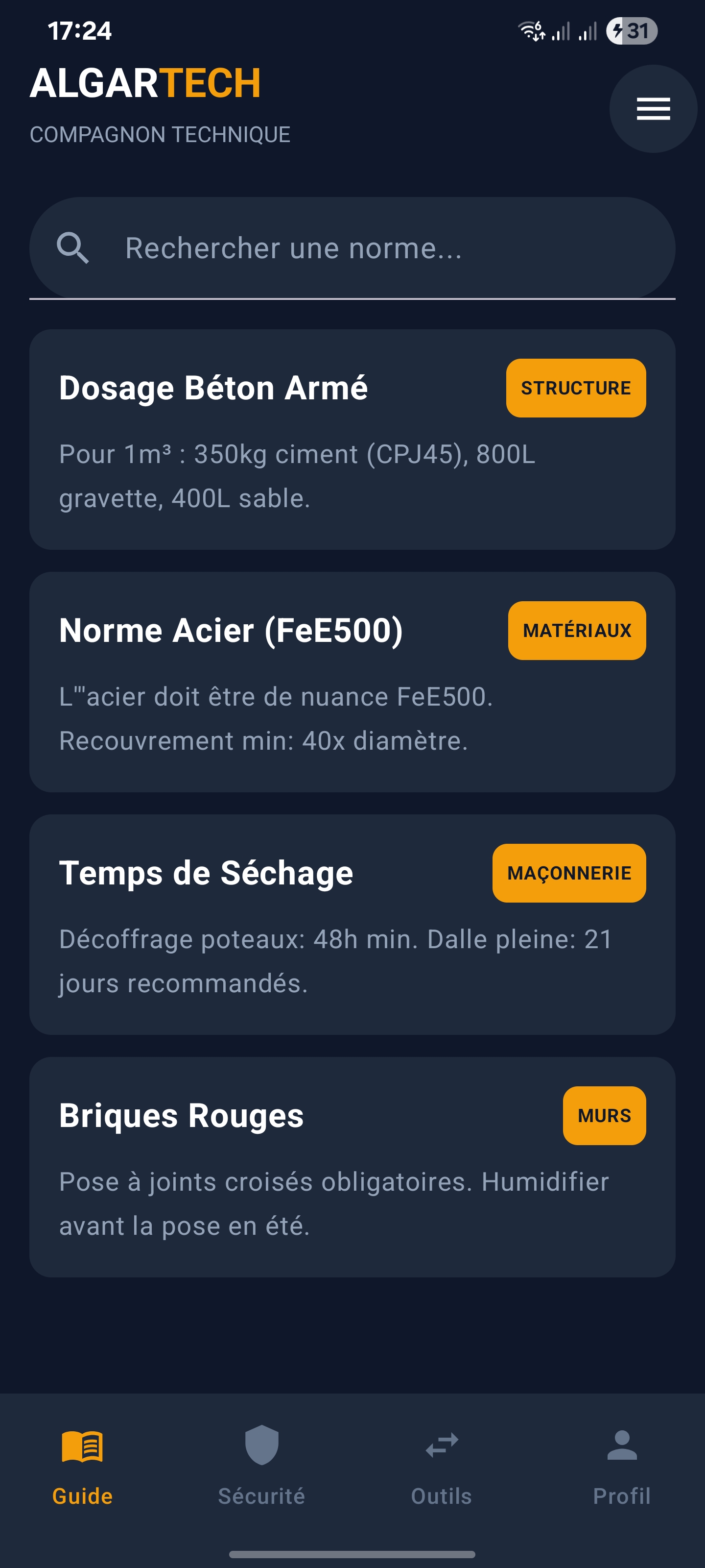 ALGAR TECH - Sécurité